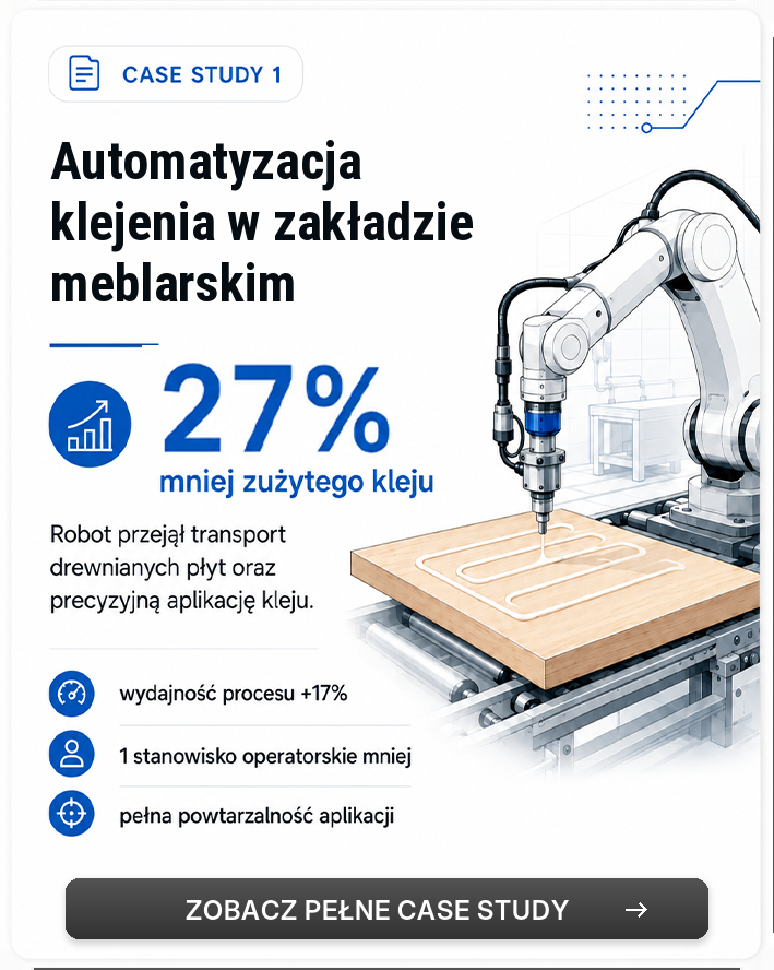 Automatyzacja klejenia w zakładzie meblarskim